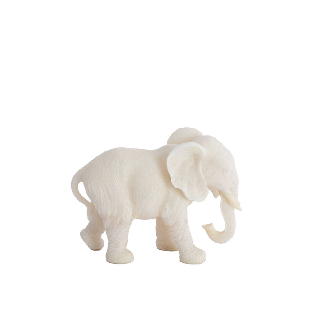 ORNAMENT GAJAH BEIGE 26X11X18CM - Image 2
