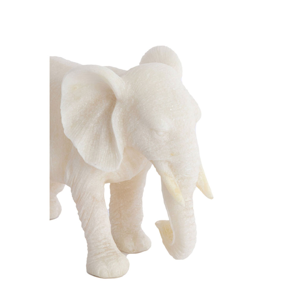 ORNAMENT GAJAH BEIGE 26X11X18CM - Image 3