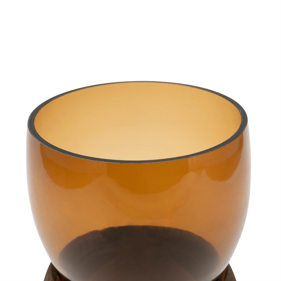 VASE GLASS VERRA DARK BROWN - Image 10