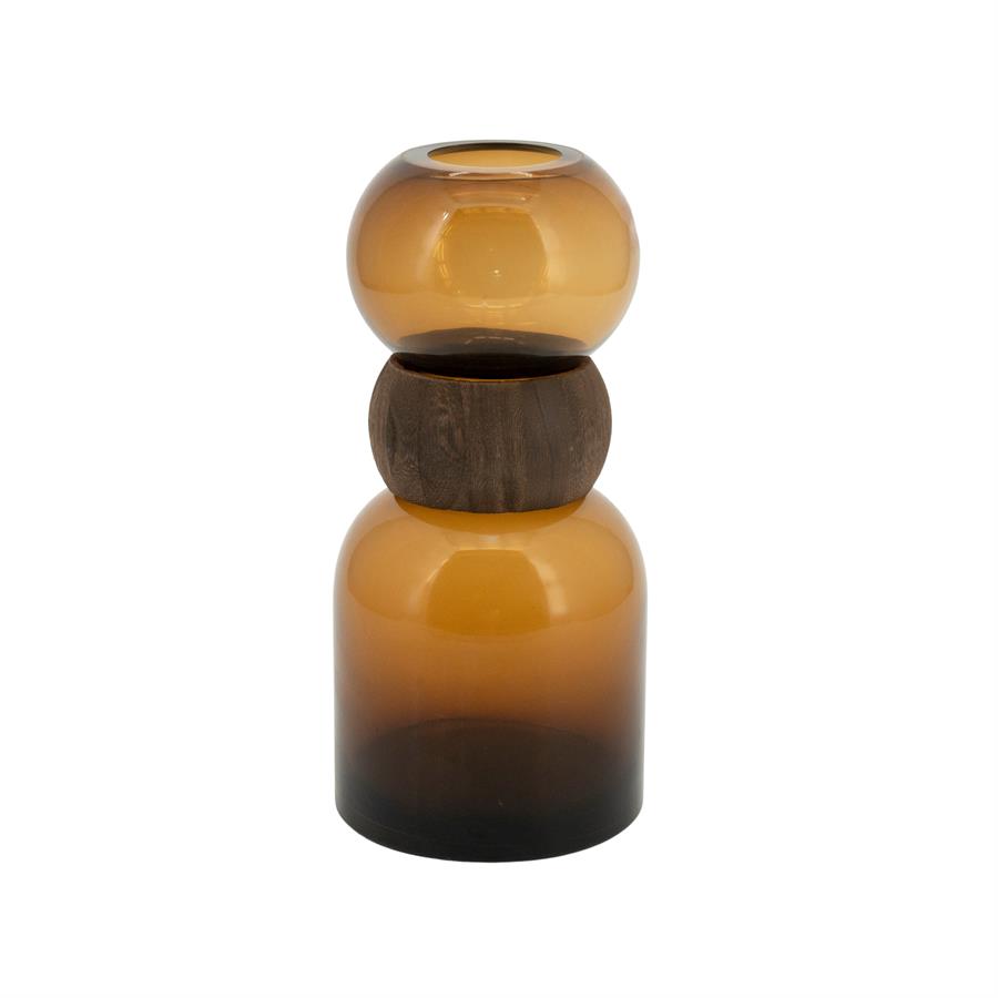 VASE GLASS VERRA DARK BROWN - Image 8