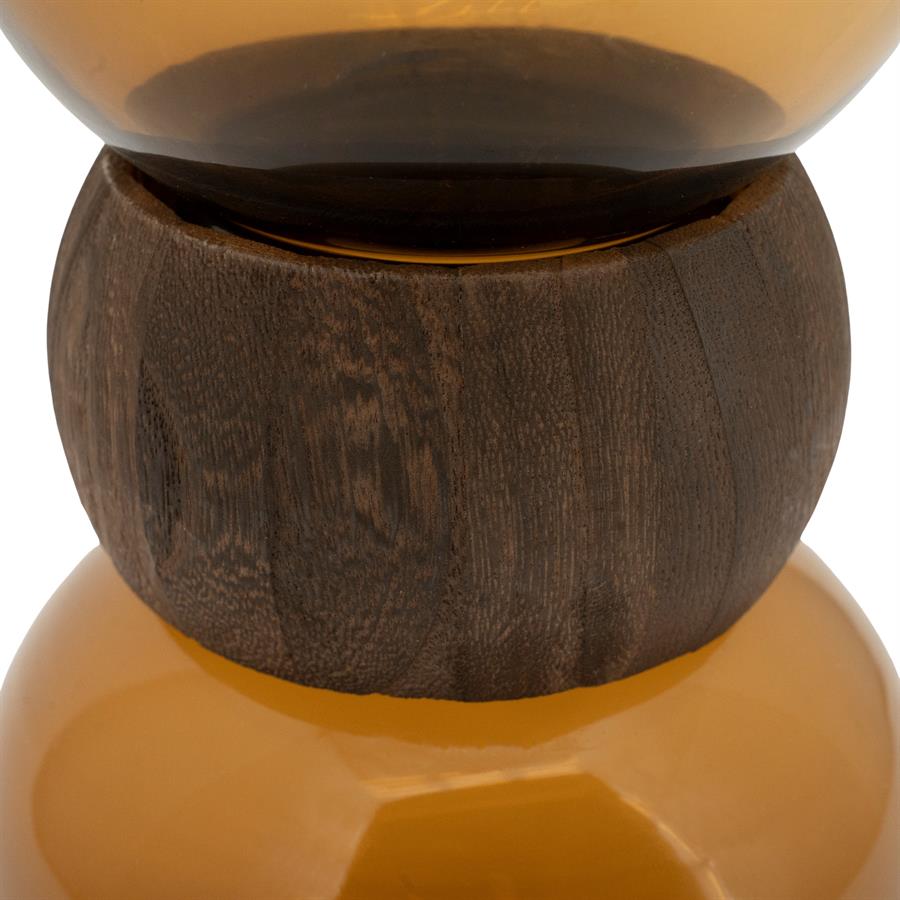 VASE GLASS VERRA DARK BROWN - Image 6
