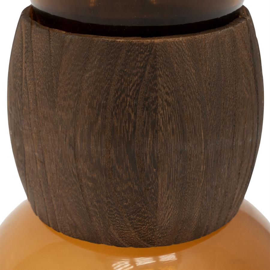 VASE GLASS VERRA DARK BROWN - Image 3