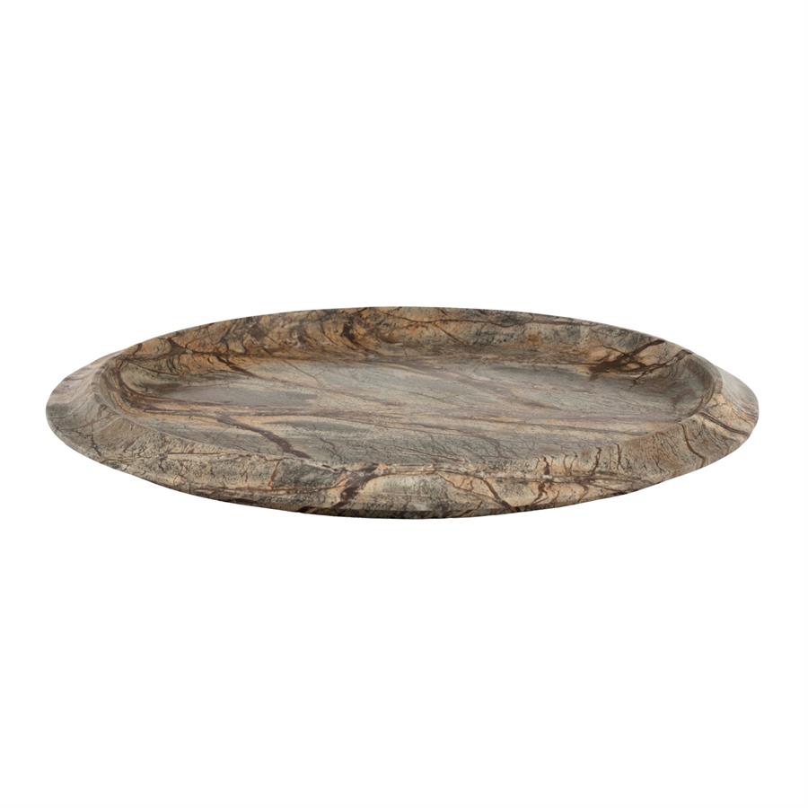 MARBLE TRAY RONDO 40X40X3CM