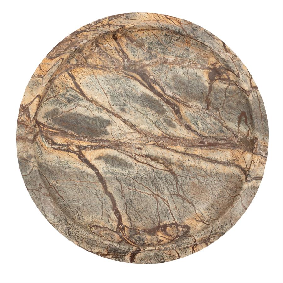 MARBLE TRAY RONDO 40X40X3CM - Image 3