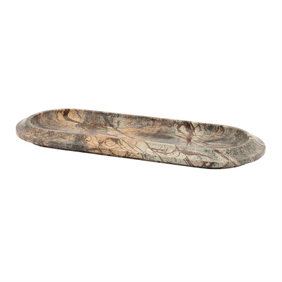 MARBLE TRAY OVALIS 45X18X3CM - Image 2