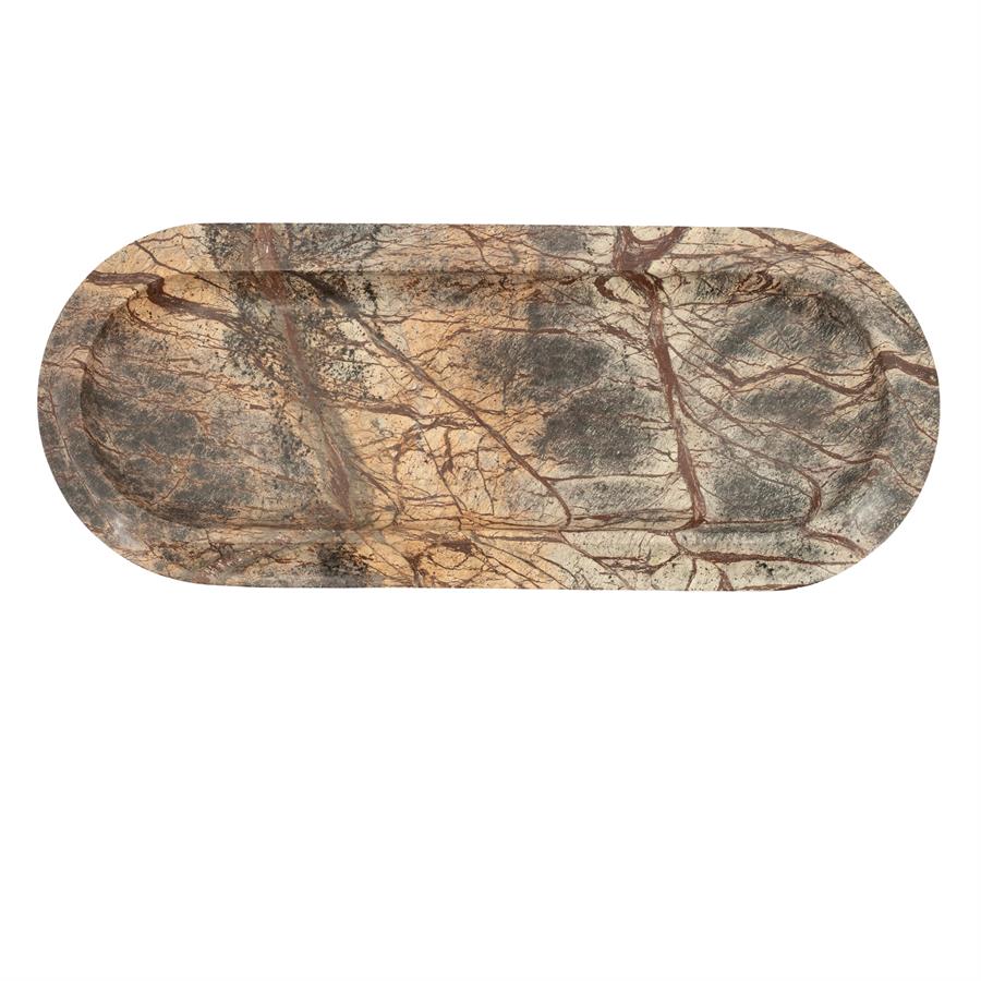 MARBLE TRAY OVALIS 45X18X3CM - Image 4