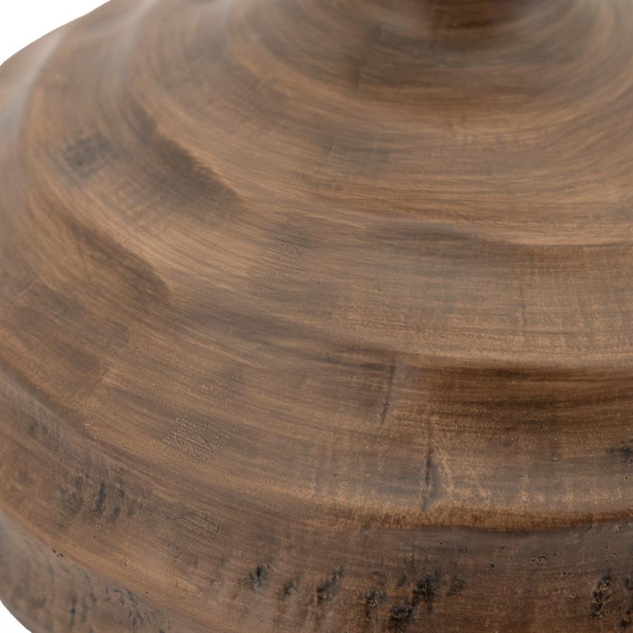 POLYRESIN VASE RIBERA BROWN - Image 4