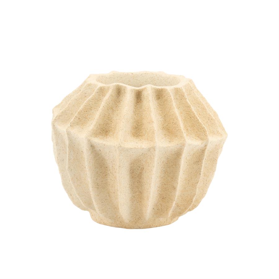 PLYRESIN VASE REI CREAM - Image 2