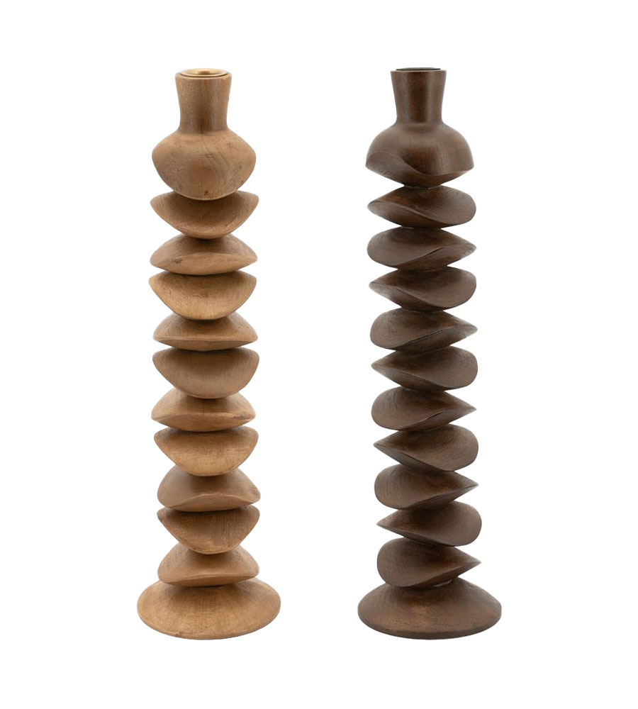 CANDLE HOLDER KASANE 10X10X37CM