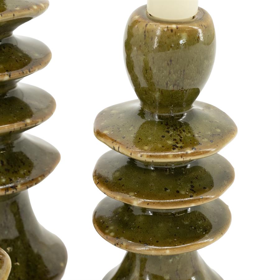 SET OF CANDLE HOLDER CIMBA 7.5X11.8CM 7.8X18CM 7.8X23.3CM - Image 4