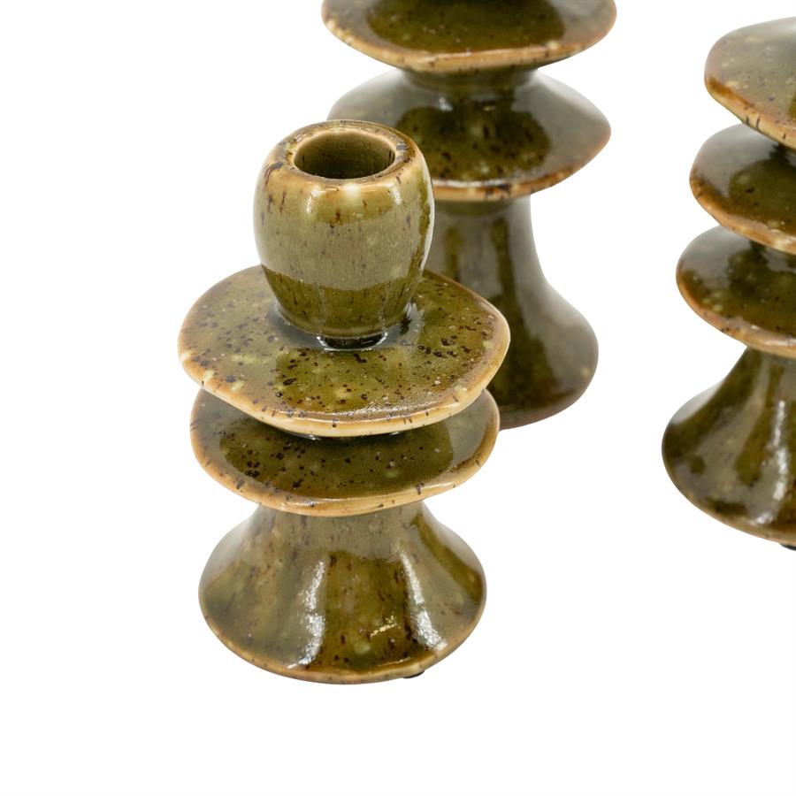SET OF CANDLE HOLDER CIMBA 7.5X11.8CM 7.8X18CM 7.8X23.3CM - Image 5