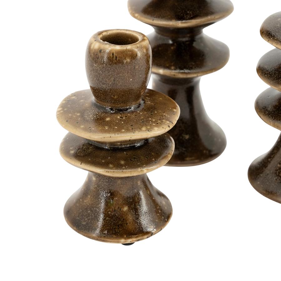 SET OF CANDLE HOLDER CIMBA 7.5X11.8CM 7.8X18CM 7.8X23.3CM - Image 8