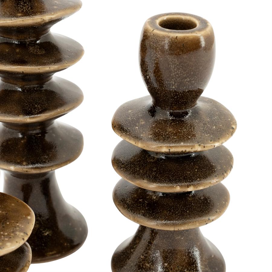 SET OF CANDLE HOLDER CIMBA 7.5X11.8CM 7.8X18CM 7.8X23.3CM - Image 9