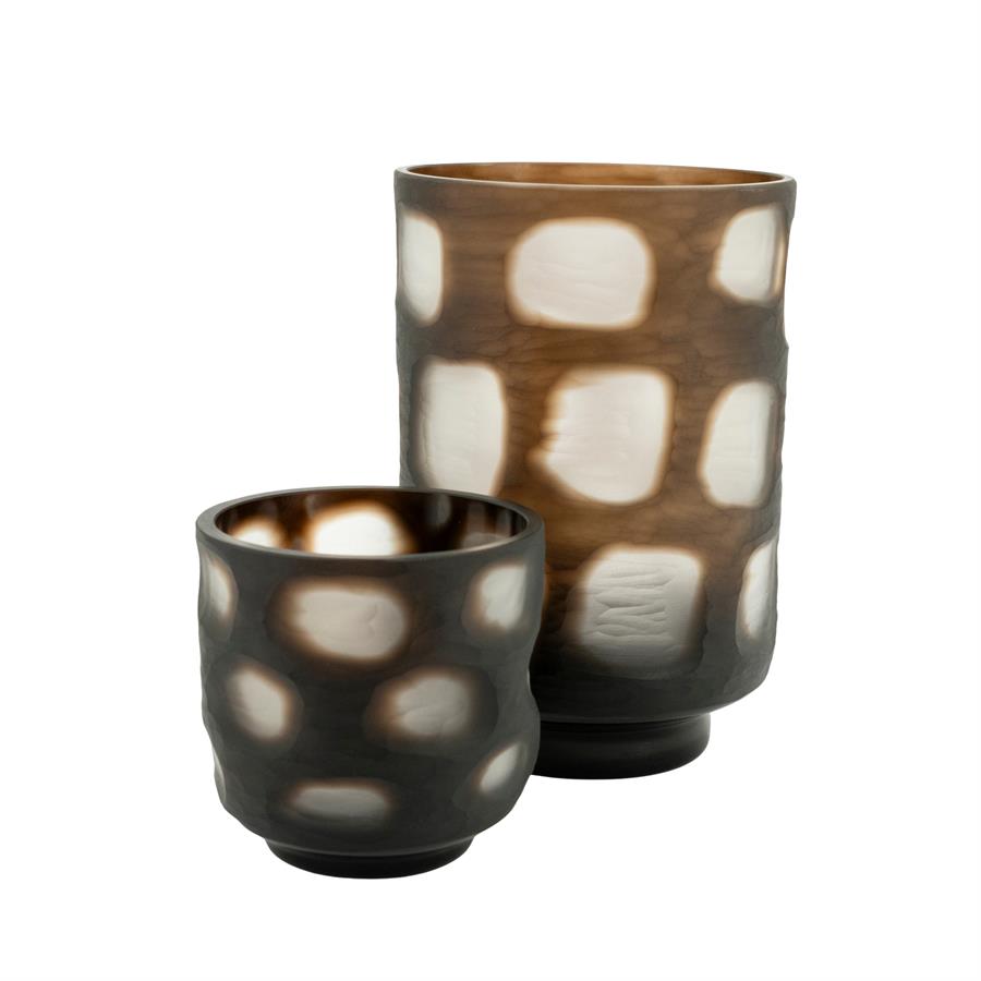 GLASS CANDLE HOLDER KOBA