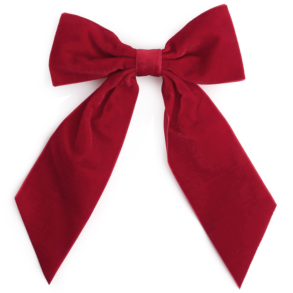 SET OF 3 VELVET BOW 13CMX18CM - Image 3