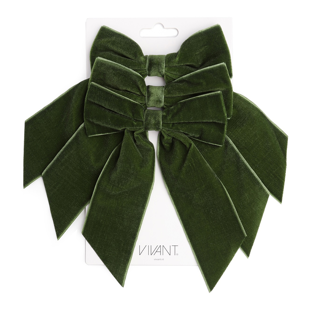 SET OF 3 VELVET BOW 13CMX18CM - Image 4