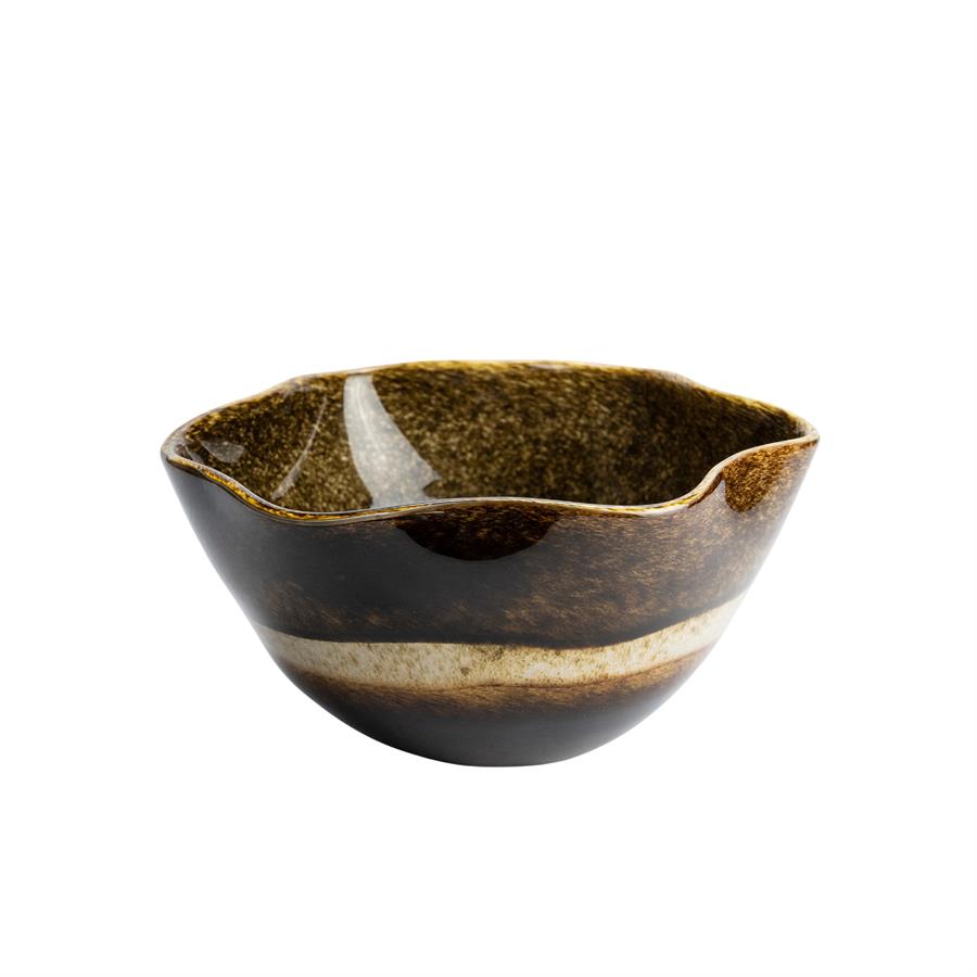 BOWL EUPHONIA DARK BROWN 29.5X16CM
