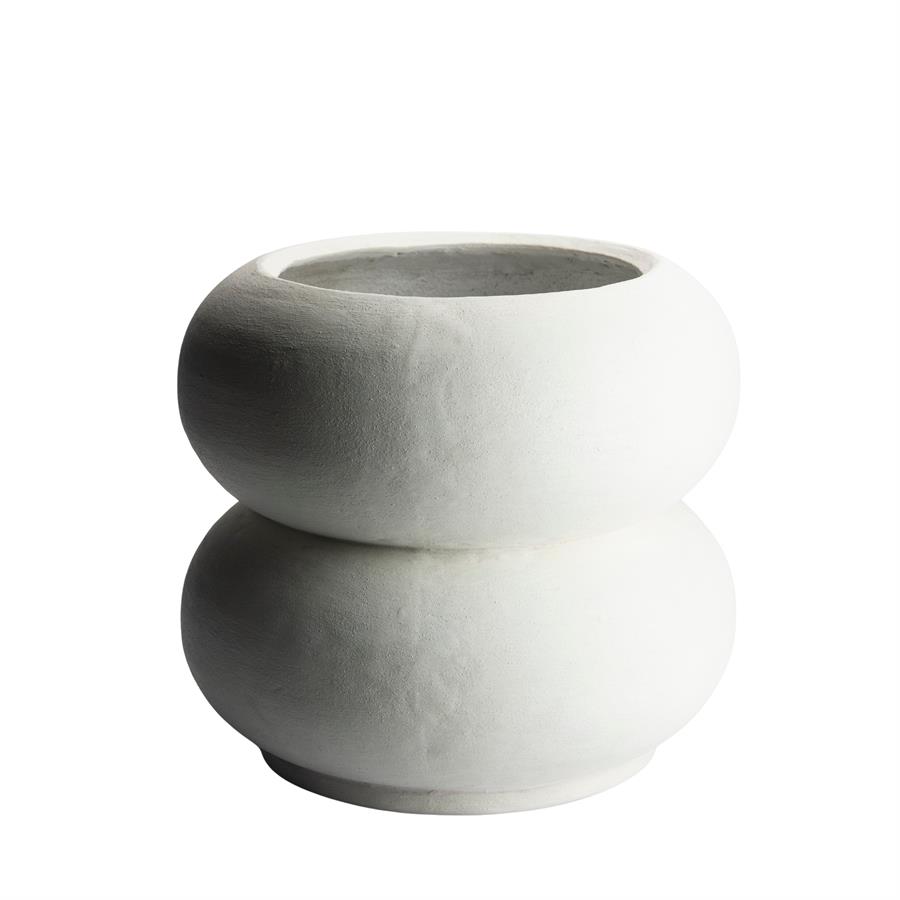 PLANTER CONTOPUS VASE WHITE 40X40CM