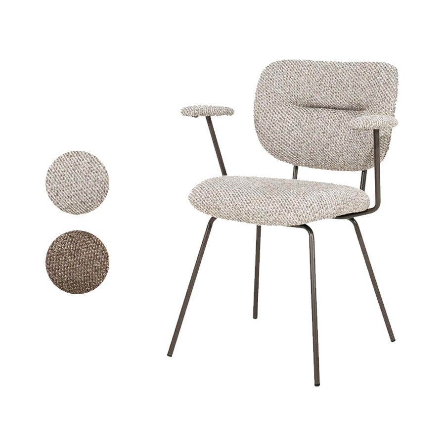 CHAIR TIBBE WITH ARMREST SAVA 63X58X80CM