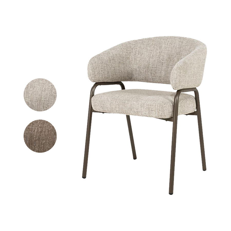 CHAIR FABRICE VESO 60.5X60.5X80CM