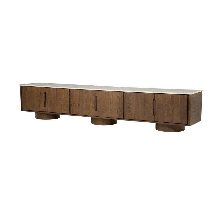 TV CABINET LEANDRO 6DRS. 250X44X48CM - Image 2