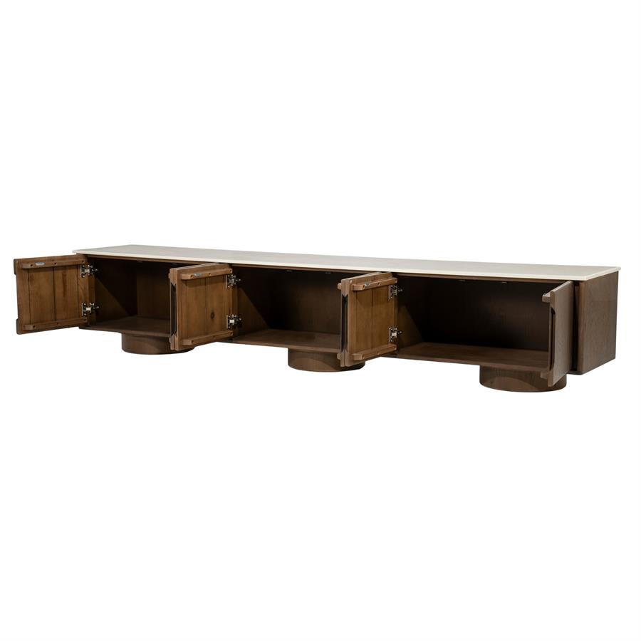 TV CABINET LEANDRO 6DRS. 250X44X48CM - Image 9