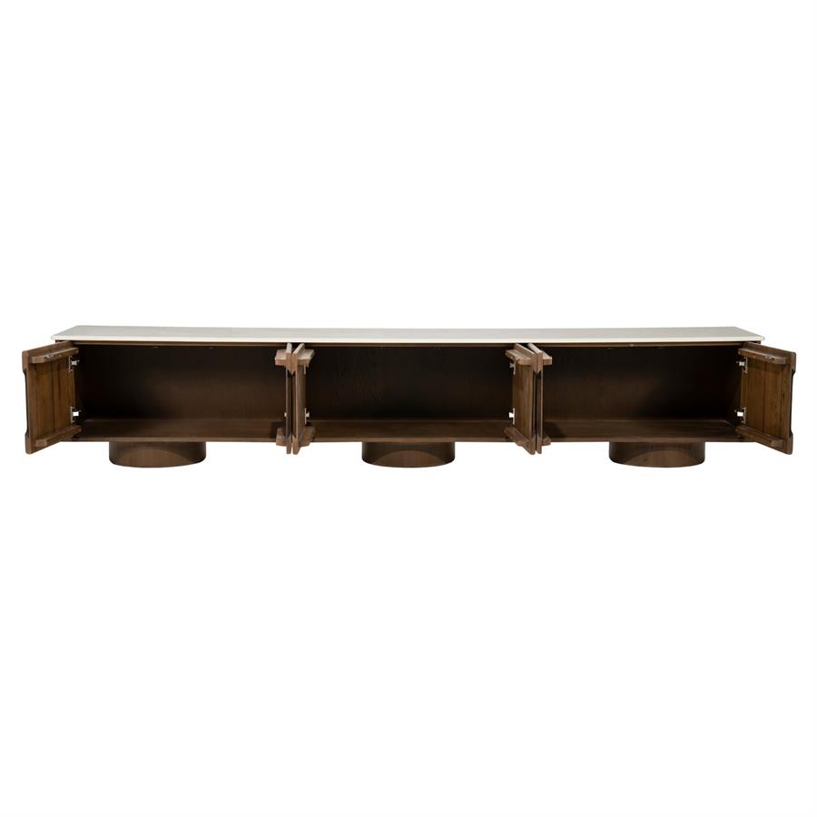 TV CABINET LEANDRO 6DRS. 250X44X48CM - Image 8