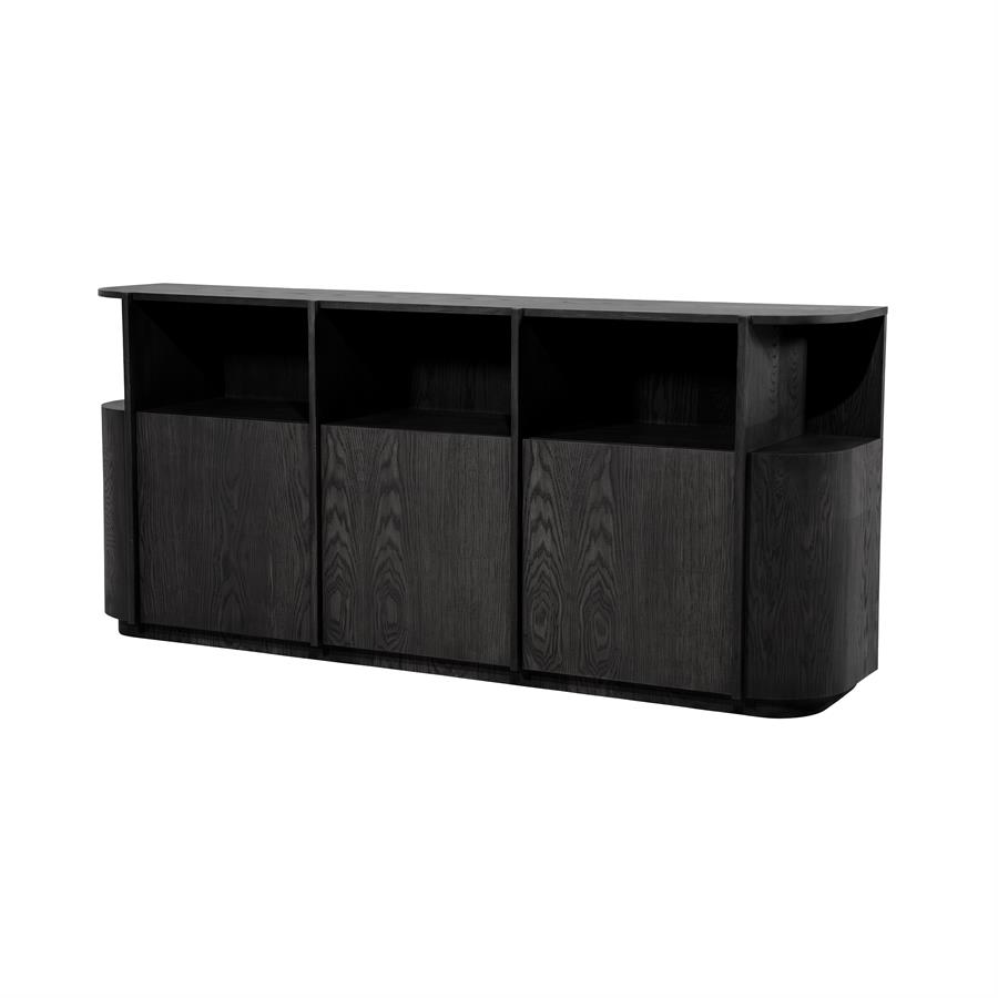 SIDEBOARD OSLO BLACK 203X90X42CM - Image 2