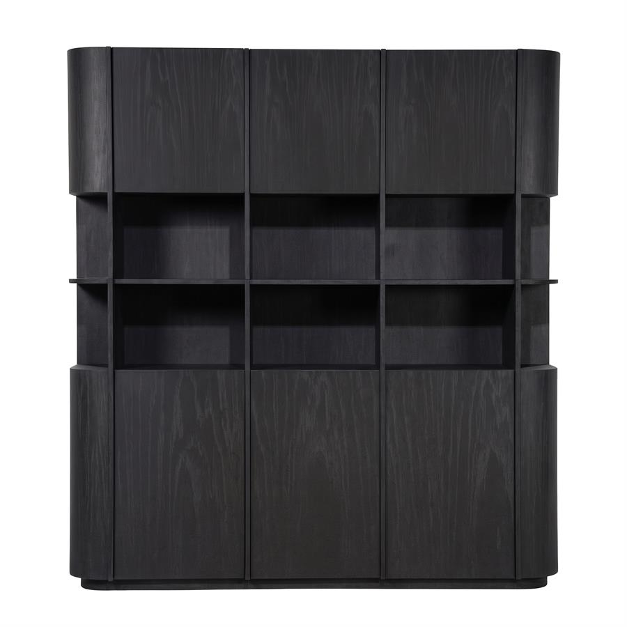 CABINET OSLO BLACK 220X203X42CM