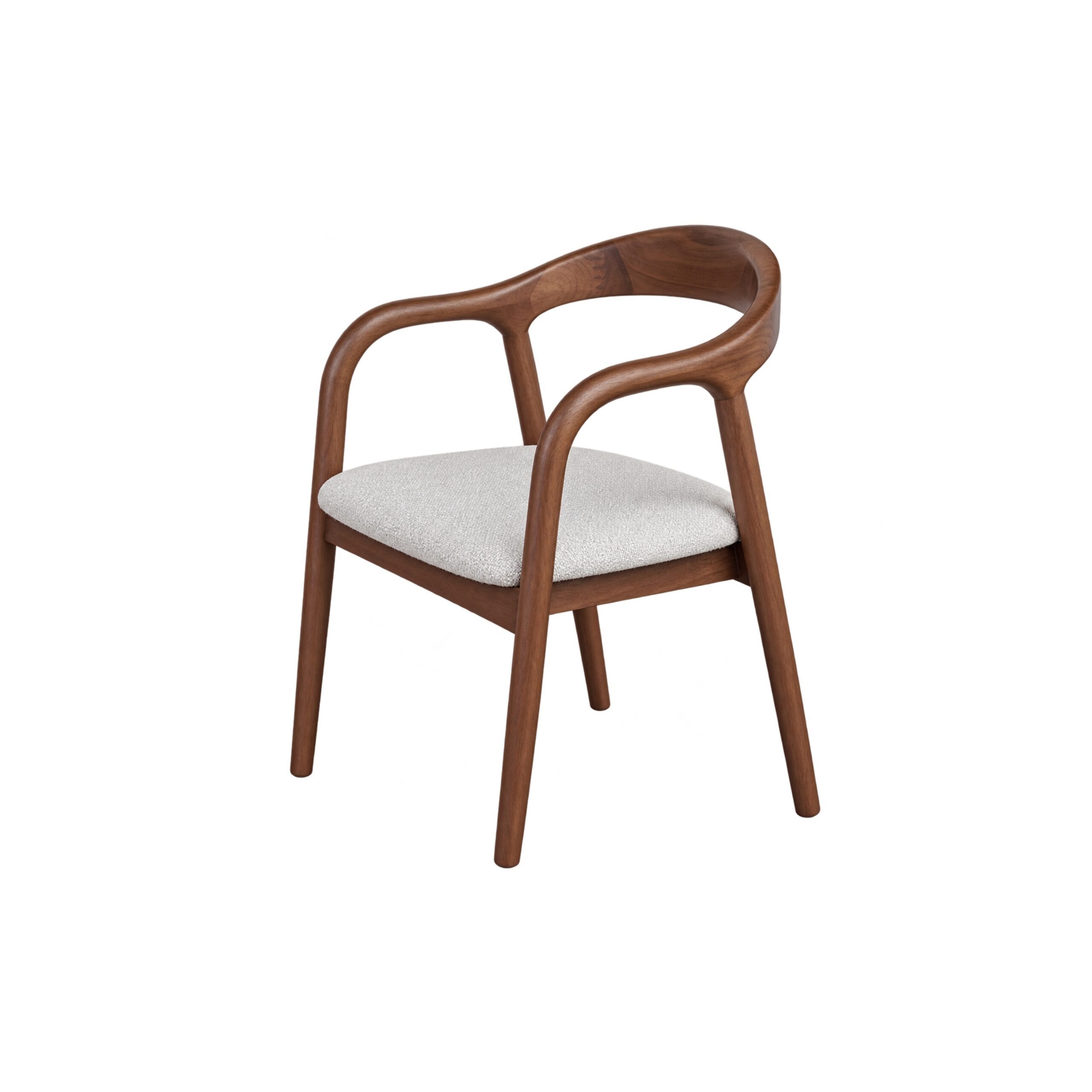 DINING CHAIR MURET COFFEE BEAN VDF116 55.5X52X77.5CM